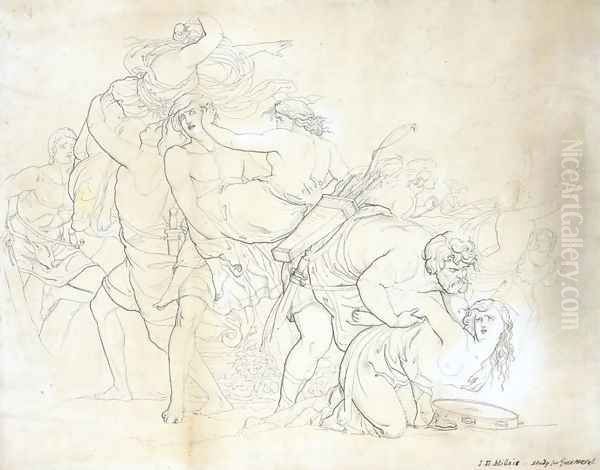 Benjamites Seizing Their Brides - view 1