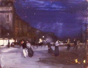 Paris Night Scene by Alfred Henry Maurer