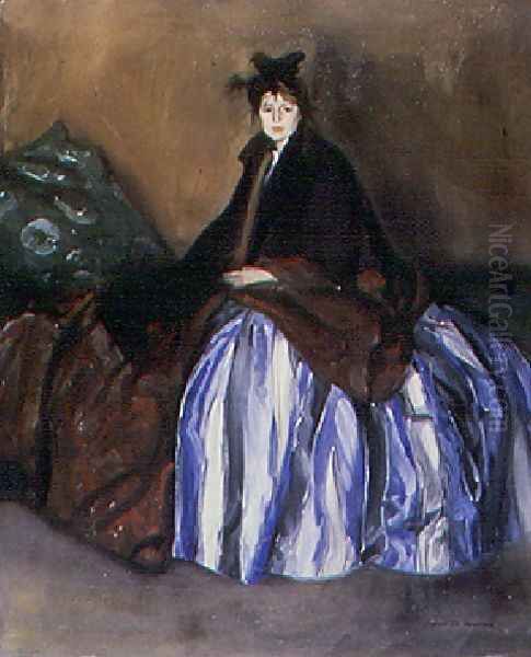Girl In A Striped Silk Skirt - view 1