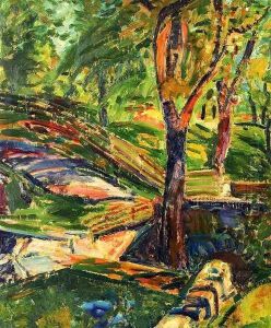 Fenced Landscape 1910 1912 by Alfred Henry Maurer