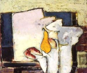 Yellow Pear and Roll 1920 by Alfred Henry Maurer
