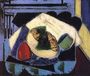 Still LIfe with Red Cheese 1929-1930 by Alfred Henry Maurer