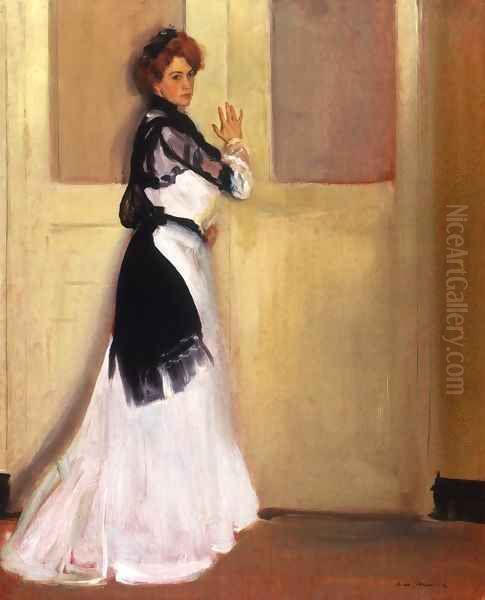 Girl in White 1901 by Alfred Henry Maurer