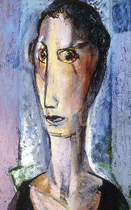 Portrait of a Girl with Gray Background 1930 Portrait of a Girl with Gray Background 1930