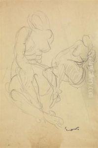 Deux Nus Assis by Emile-Othon Friesz