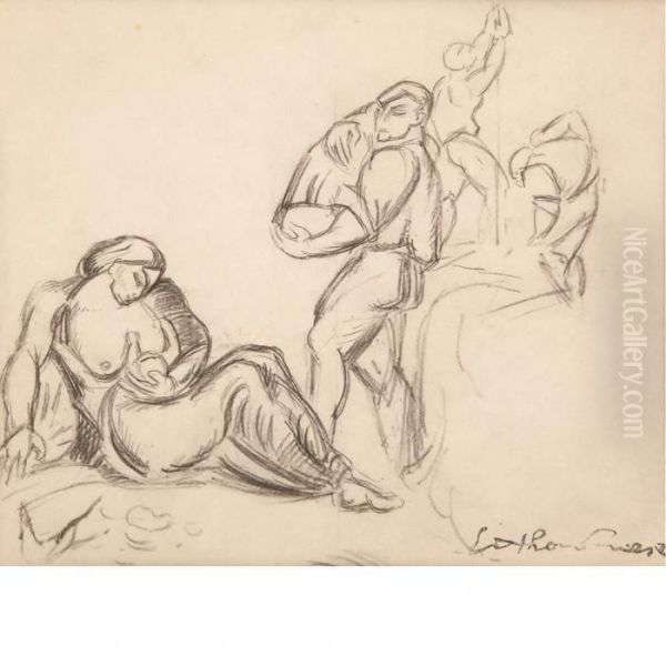 "le Travail A L'automne" by Emile-Othon Friesz