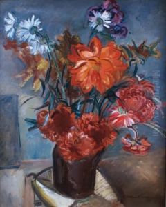 Le Vase De Fleurs by Emile-Othon Friesz