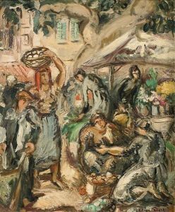 Le Marche De Toulon by Emile-Othon Friesz
