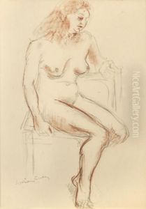 Jeune Femme Assise by Emile-Othon Friesz