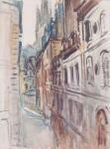 Vue De Village by Emile-Othon Friesz