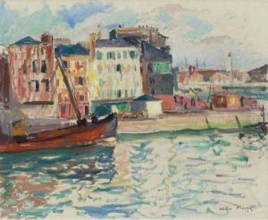 Le Port D'honfleur by Emile-Othon Friesz