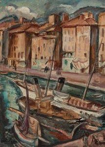 Le Port De Toulon by Emile-Othon Friesz