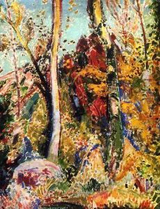 Landscape with Trees 1909 by Alfred Henry Maurer