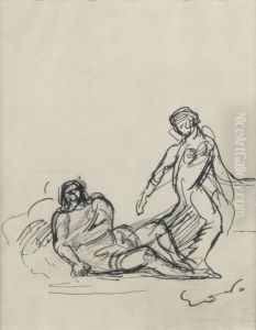 Deux Personnages, Scene Mythologique