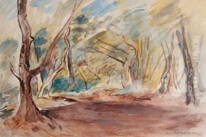 Wooded Landscape by Emile-Othon Friesz