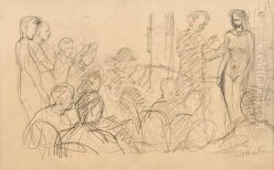 A L'academie - Maternite (allegorie) by Emile-Othon Friesz