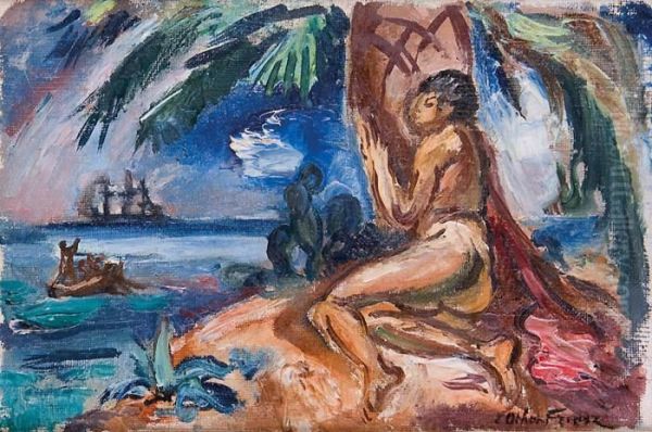 Nu Sur Une Plage Du Pacifique - view 1