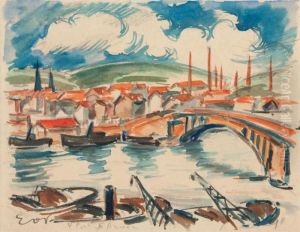 Le Port De Rouen by Emile-Othon Friesz