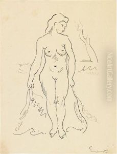Femme Nu. by Emile-Othon Friesz