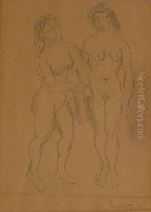 Two Nudes. Two Nudes.