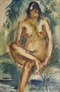 Etude De Baigneuses by Emile-Othon Friesz