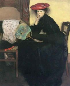 Model with a Japanese Fan Date unknown by Alfred Henry Maurer