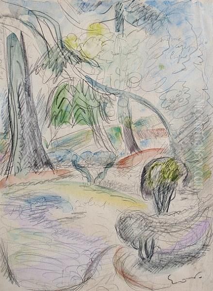 Landscape With Trees, Circa 1918 - view 1