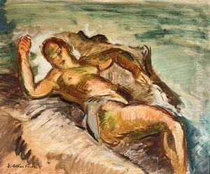 Baigneuse, Circa 1926. by Emile-Othon Friesz