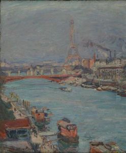 French, - La Seine Aparis, La Tour Eiffel, Le Jour by Emile-Othon Friesz