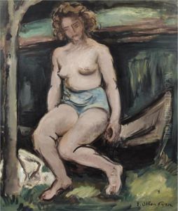 Baigneuse A La Barque by Emile-Othon Friesz