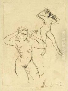 Etudes De Modeles Dessin A La Plu by Emile-Othon Friesz