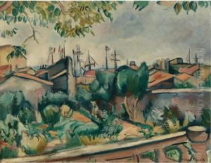 Paysage, Terrasse Sur Le Port
