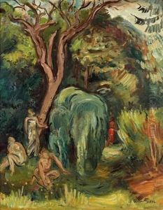 Femmes Dans Un Paysage by Emile-Othon Friesz