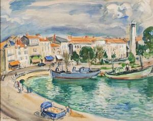 Vue D'un Port by Emile-Othon Friesz