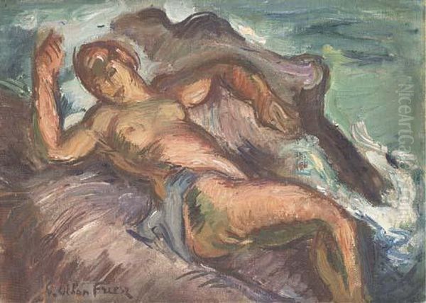 Baigneuse Au Rocher - view 1