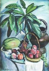 Nature Morte Aux Fruits, Circa 1920 by Emile-Othon Friesz