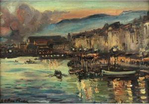 Le Port De Toulon Au Crepuscule