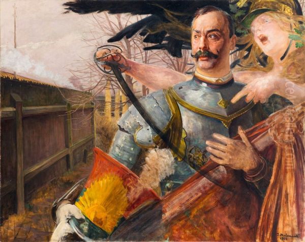 Portrait of Wojciech Kossak with Bellona - view 1