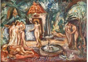 "le Jardin De L'emir ", Circa 1930 by Emile-Othon Friesz