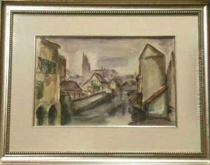 Vue De Chartres, Temps Gris by Emile-Othon Friesz