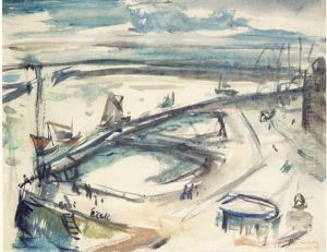 Le Port Du Havre by Emile-Othon Friesz