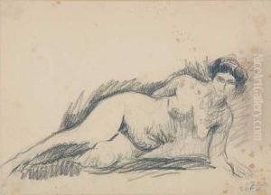 Nu Etendu, Circa 1905 by Emile-Othon Friesz