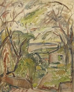 Paysage A La Maison by Emile-Othon Friesz