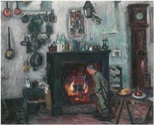 Interieur De Maison by Emile-Othon Friesz