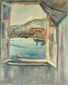 La Fenetre Sur Le Port De Toulon by Emile-Othon Friesz