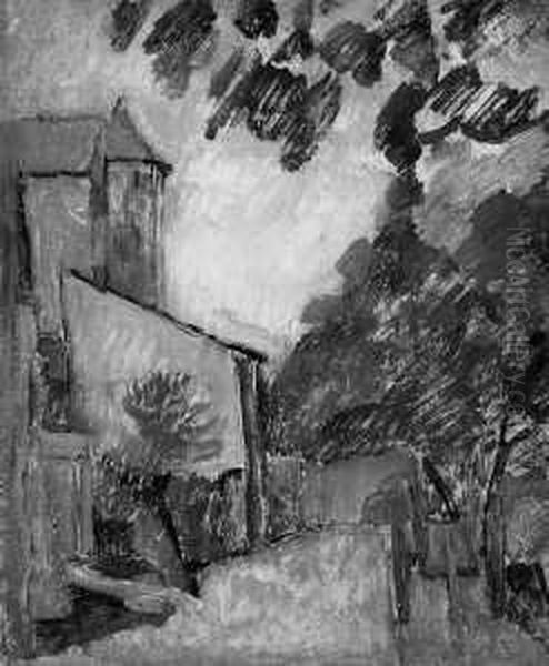 Dorfpartie Mit Kirche - view 1