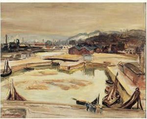Le Port De Honfleur by Emile-Othon Friesz