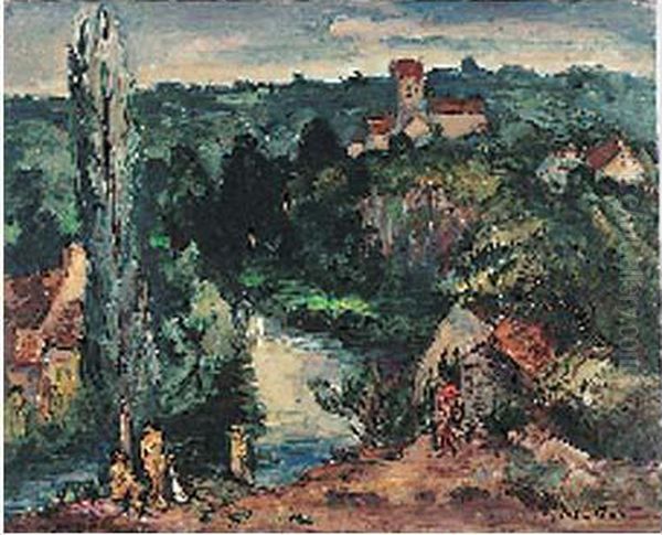 Baigneuses A Saint-leonard (sarthe), Circa 1940 - view 1
