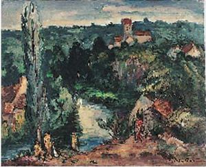 Baigneuses A Saint-leonard (sarthe), Circa 1940