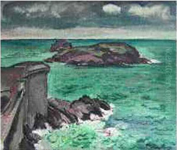"saint Malo, Vu Sur Le Grand Be Et Sur Le Petit Be" - view 1